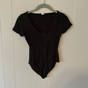 Out From Under Black Bodysuit Size XS